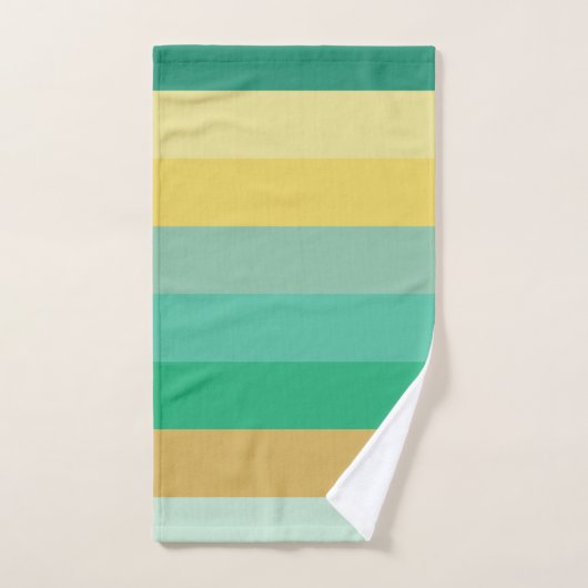 Lichte kleurstrepen bad handdoek (Handdoek)