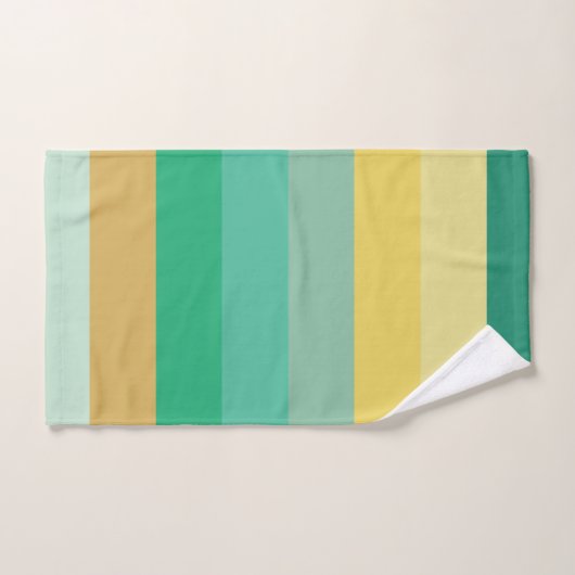 Lichte kleurstrepen bad handdoek (Handdoek)