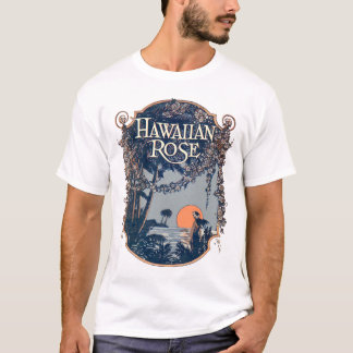 Lichte korte hoes voor Mannen van Hawaïaans Roos T-shirt