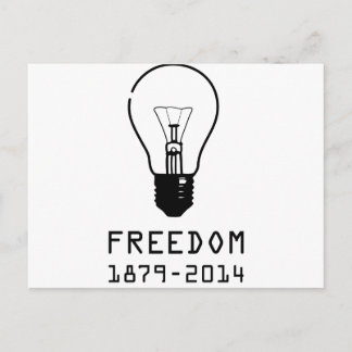 Lichte lamp (BLACK LOGO) Briefkaart