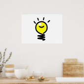 Lichte lamp Idee Poster (Keuken)