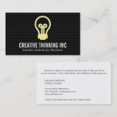 Lichte lamp visitekaartje (Voorkant / Achterkant)