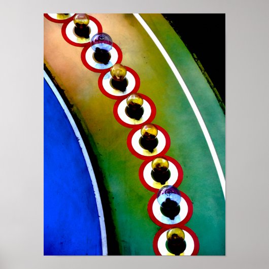 Lichte lampen poster (Voorkant)