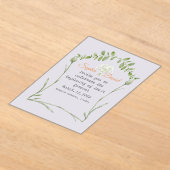 Lichte lavendel acryl bruiloft uitnodiging uitnodigingen (Laagn)