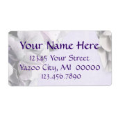 Lichte Lavendel Hydrangea Grote Adresetiketten Etiket (Voorkant)