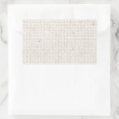 Lichte Linen achtergrond Rechthoekige Sticker (Tas)
