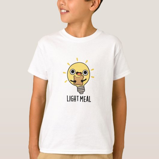 Lichte maaltijd Funny Electric Bulb Pun T-shirt (Voorkant)