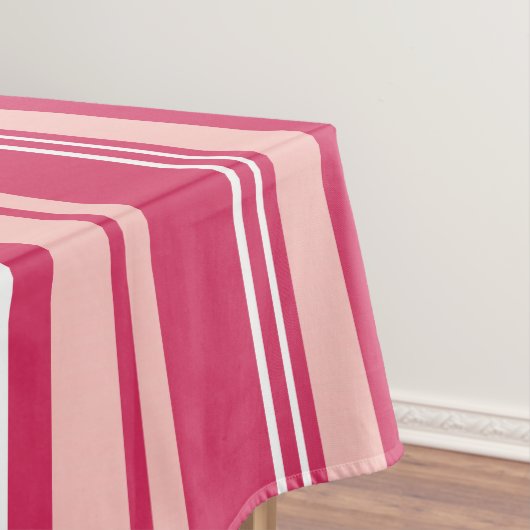 Lichte maroon Stripes Tafelkleed (Voorbeeld)