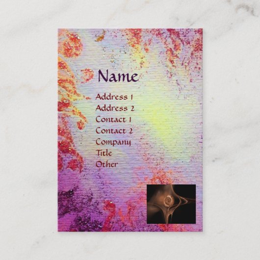 LICHTE MEMORIES MONOGRAM VISITEKAARTJE (Voorkant)