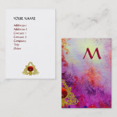 LICHTE MEMORIES MONOGRAM VISITEKAARTJE (Voorkant / Achterkant)