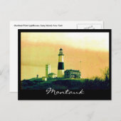 lichte montauk briefkaart (Voorkant / Achterkant)