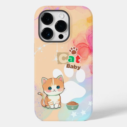 Lichte oranje anime Case-Mate iPhone case (Achterkant)