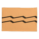 Lichte Oranje Kussensloop ingesteld met meetkundig (Achterkant-Links)