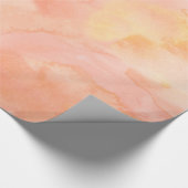 Lichte Oranje Waterverf Cadeaupapier (Hoek)