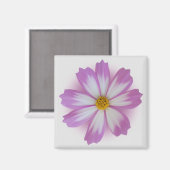 Lichte paarse bloem magneet (Voorkant / Achterkant)