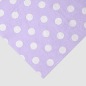 Lichte Paarse en witte Polka Dot Tissuepapier (Detail)