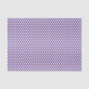 Lichte Paarse en witte Polka stippen Tissuepapier