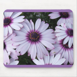 Lichte Paarse petalen met Paarse achtergrond Muismat