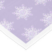 Lichte paarse sneeuwvlok & Glinsterend Hart Tafelkleed (Gekanteld)