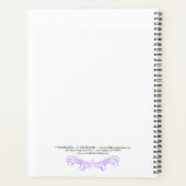 Lichte Paarse zwenken en kroonkrullen Planner (Achterkant)