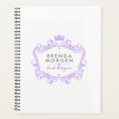 Lichte Paarse zwenken en kroonkrullen Planner (Voorkant)