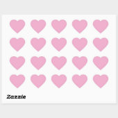 Lichte pastel roze hart Sticker (Vel)