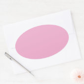 Lichte pastel roze ovale Sticker (Envelop)