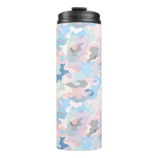 Lichte pastelcamouflage thermosbeker (Voorkant)