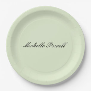 Lichte Pastelkleur Moderne Script Trend Papieren Bordje