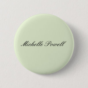 Lichte Pastelkleur Moderne Script Trend Ronde Button 5,7 Cm