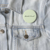 Lichte Pastelkleur Moderne Script Trend Ronde Button 5,7 Cm (In situ)