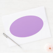 Lichte pastellavendel ovale Sticker (Envelop)