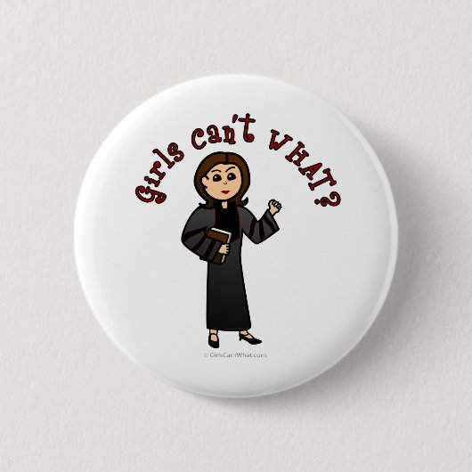 Lichte pastor ronde button 5,7 cm (Voorkant)