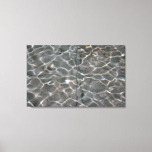 Lichte patronen op water canvas afdruk