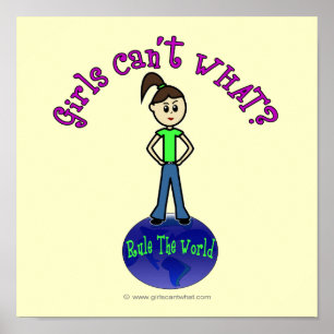 Lichte regel voor het wereldmeisje poster