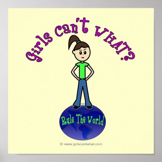 Lichte regel voor het wereldmeisje poster (Voorkant)