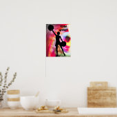 Lichte regenboog met Cheerleader Poster (Keuken)