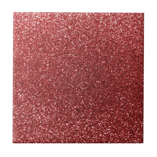 Lichte rode glitter tegeltje (Voorkant)