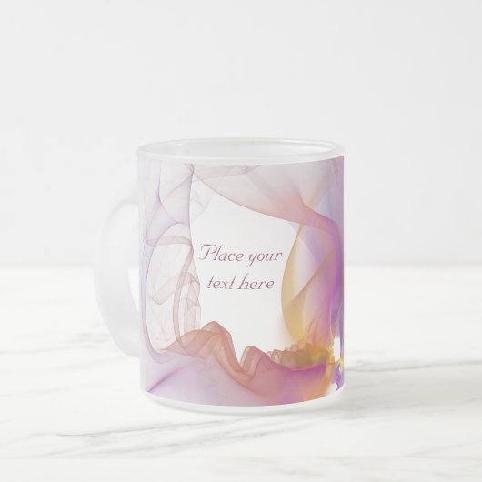 Lichte roker matglas koffiemok (Voorkant links)