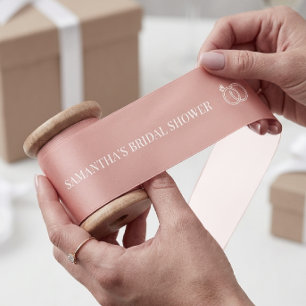 Lichte Roze Aangepaste Bruiloftsdouche Lint