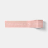 Lichte Roze Aangepaste Bruiloftsdouche Lint (Voorkant)