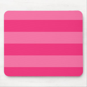 Lichte roze en hete roze strepen muismat
