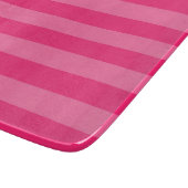 Lichte roze en hete roze strepen snijplank (Hoek)