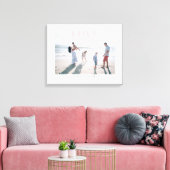 Lichte Roze Grote Liefde Herinnering Evenement Fot Canvas Afdruk (Insitu (Woonkamer))