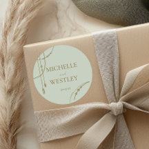 Lichte salie groene Boho Draped kralen bruiloft