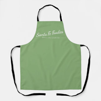 Lichte salie schort met Santa Fe Foodies logo