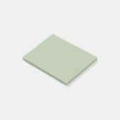 Lichte saliegroene effen kleur post-it® notes (Schuin)