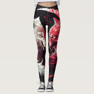 Lichte Schaduw Wolf Spirit Dier Fantasy Leggings