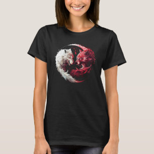 Lichte Schaduw Wolf Spirit Dier Fantasy T-shirt