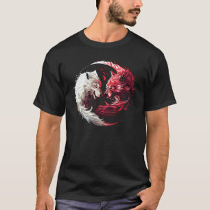 Lichte Schaduw Wolf Spirit Dier Fantasy T-shirt